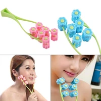 facial massager roller portable flower shape face roller massager anti wrinkle face lift slimming face relaxation beauty tools