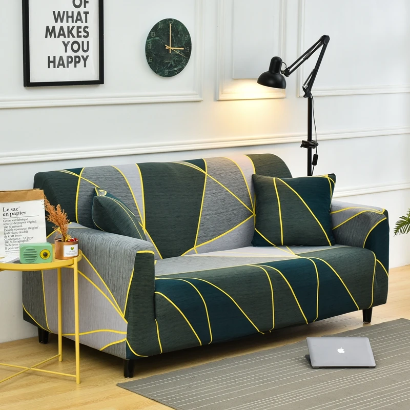 Чехол для дивана из спандекса с принтом стрейч защита от грязи чехол чехлы