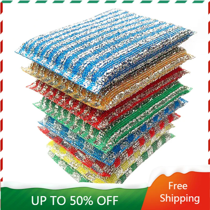 

Wire Soft Cleaning Brush Kitchen Decontamination Sponge Square Cleaning Brush House Rust Remover Pulizia Casa Home Items 60AA01