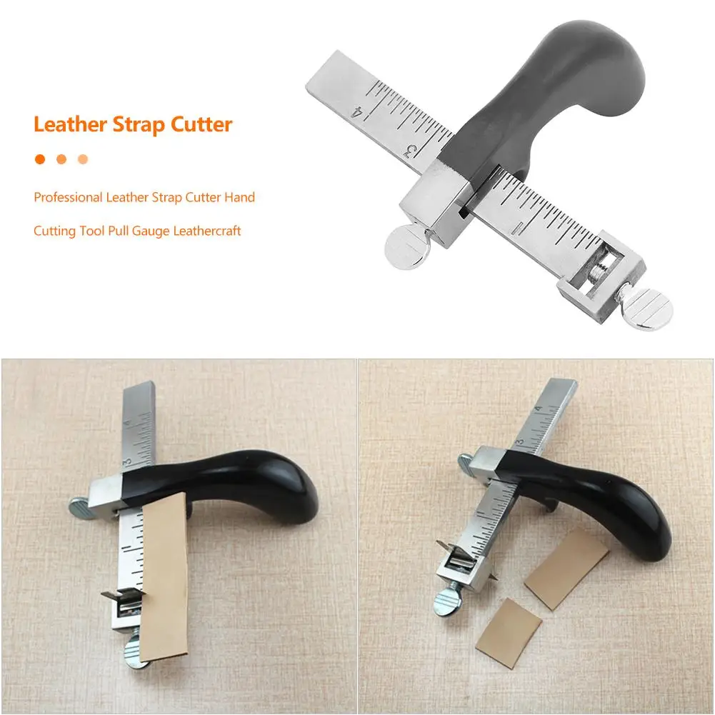 

DIY Hand Cutting Leather Strap Cutter Delicate Draw Gauge Leathercraft Strip Belt Tools Creative and Unique Handicraft Tools