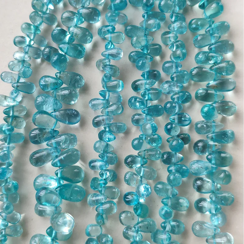 

loose beads Apatite LAKE BLUE DROP 6-8mm nature for making jewelry necklace FPPJ wholesale 17cm