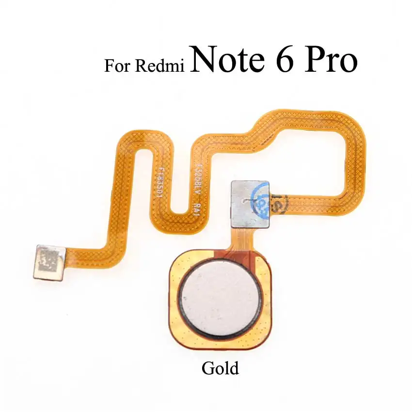 YuXi Touch ID Home Button For Xiaomi Redmi Note 6 Pro FingerPrint Sensor Flex Cable Ribbon Replacement Parts | Мобильные телефоны и