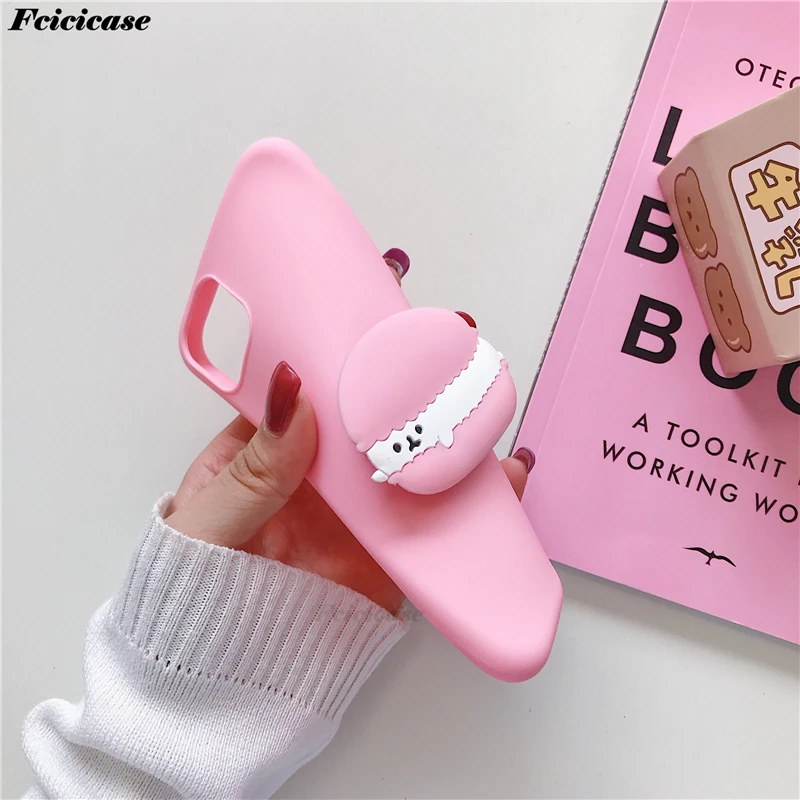 3D Cute Cartoon Cookies Case For Xiaomi Mi Note 10 Lite Holder Cover Redmi 8 T Pro 9 S | Мобильные телефоны и аксессуары