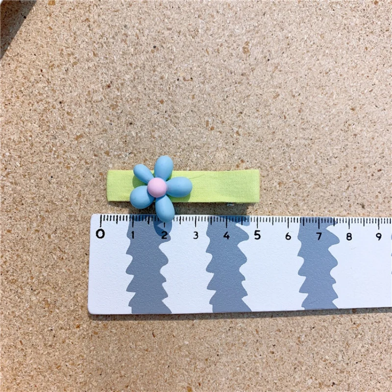 

Children Kids Hair Accessories Fashion Flowers Prints Cotton Fabric Bows Hair Clips Baby Girls Spring Hairpins