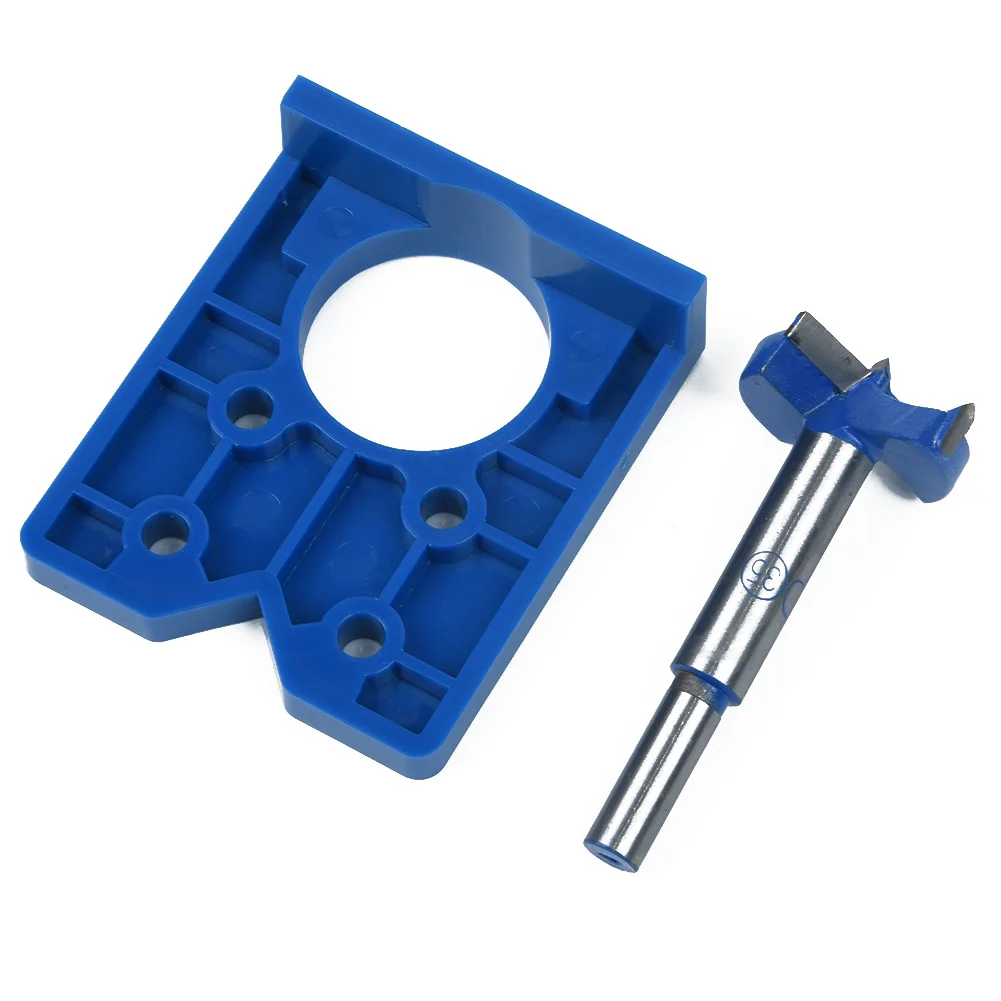 

Wood Work Joinery Locator Drilling Jig Accessories Carpentry Mounting 35mm DIY