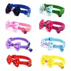 Декоративный ошейник Dorakitten для домашних животных, регулируемый ошейник в горошек, милый ошейник с бантом для собак, аксессуары для домашних животных, одежда