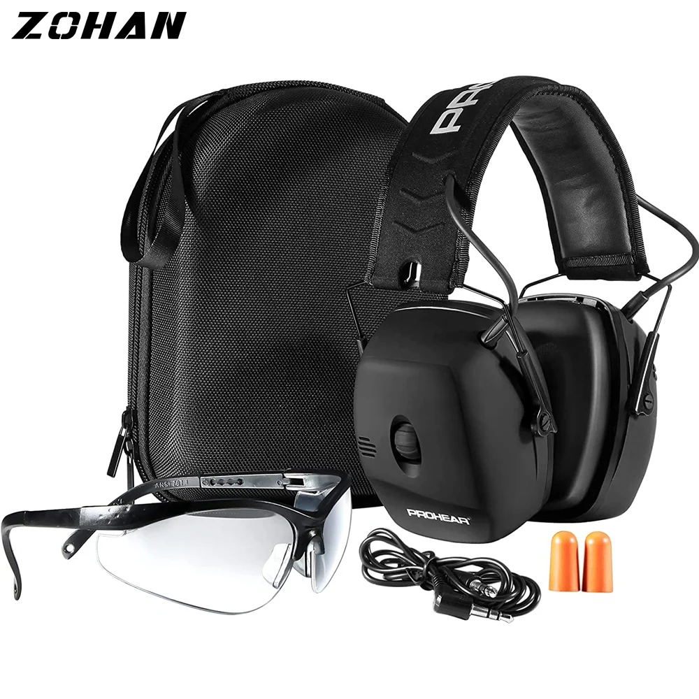 

ZOHAN Electronic Headphones for Shooting Anti-noise Hearing Protection Protector Hunting Noise Reduction Earmuffs NRR30db