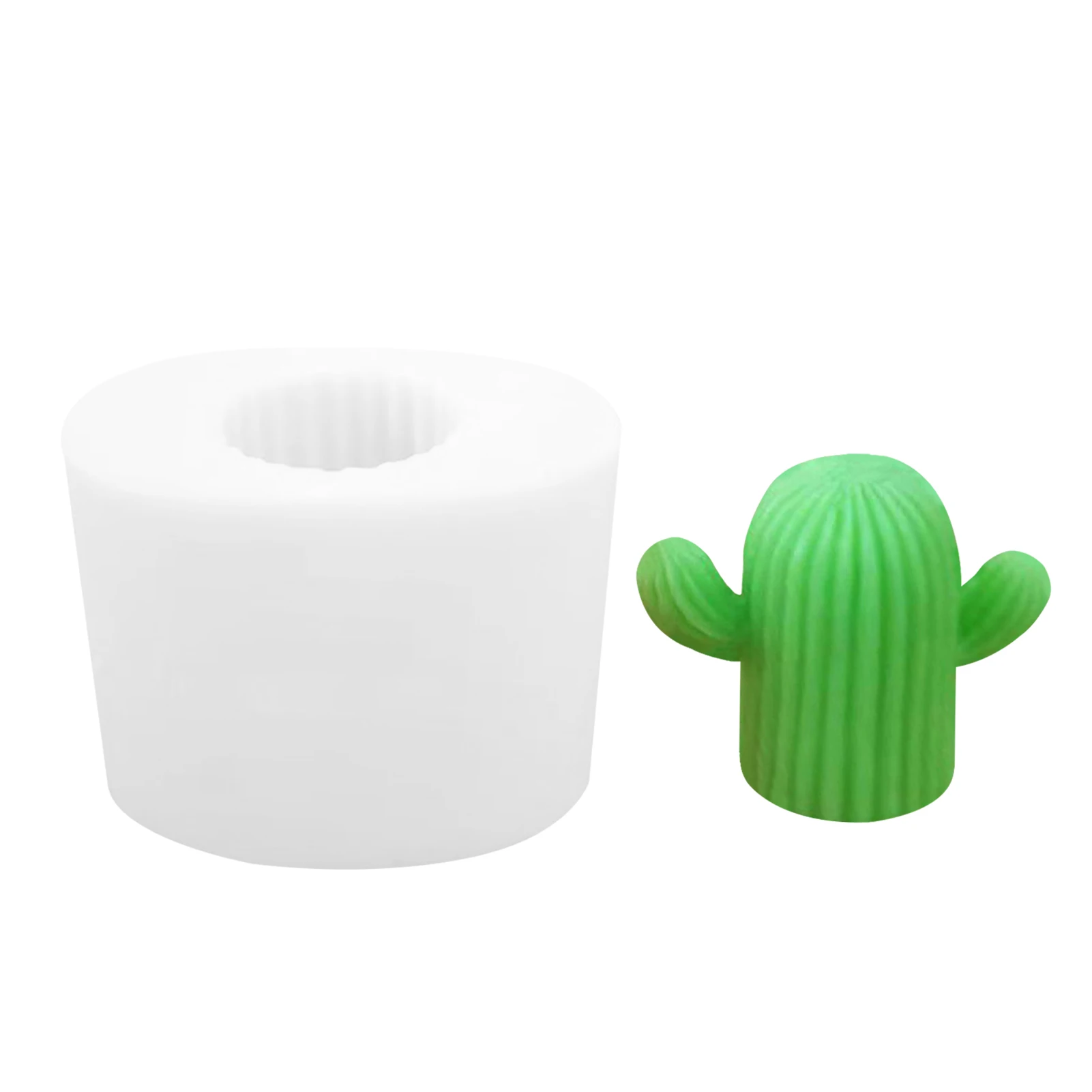 

Cactus Candle Silicone Mold 3D Aromatherapy Plaster Mould Diy Soap Crafts Mold Handmade Gift Tool Home Decoration