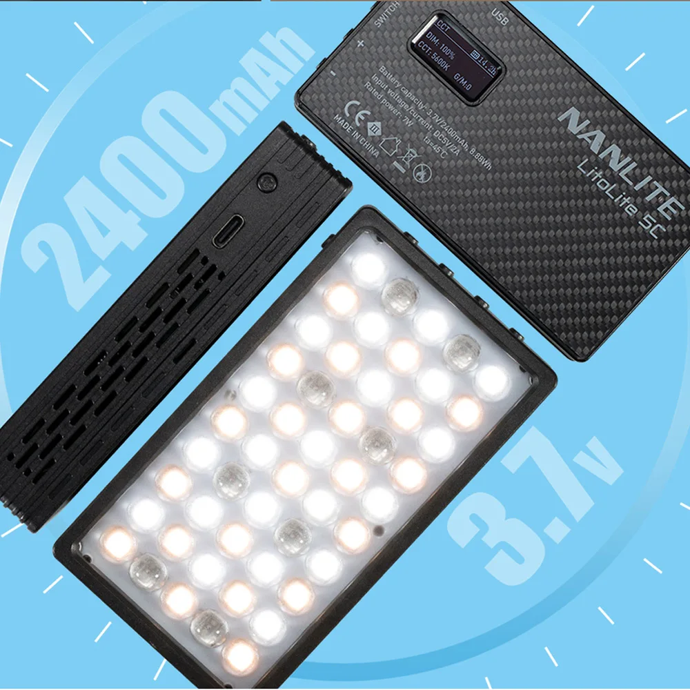 Карманный светильник Nanlite LitoLite 5C RGB светодиодный Портативный Волшебный уличный