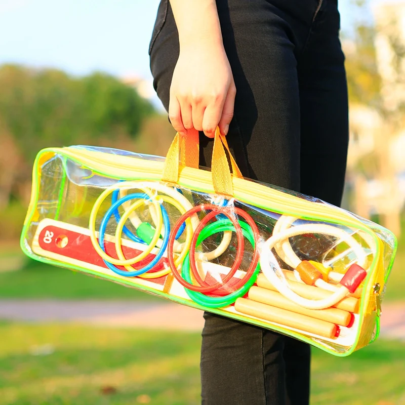 

Outdoor Games for Kids - Ring Toss Yard Games for Adults and Family Easy Backyard Games to Assemble