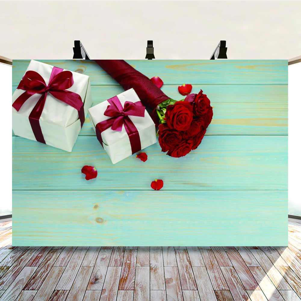

Yeele ко Дню Святого Валентина деревянные Панели роза цветы фон для фотосъемки на заказ фотографического Фоны Фотофон для студийной съемки