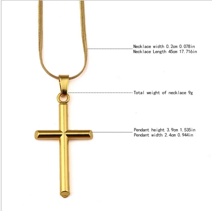 

Free shipping 18k gold short cross style hip hop hiphop hip hop singer rap necklace pendant accessories