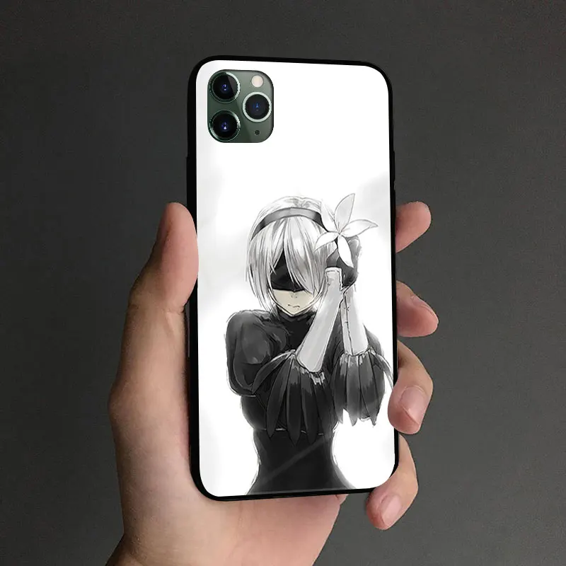 Чехол для телефона Nier Automata game girl мягкий силиконовый чехол iPhone SE 6s 7 8 Plus X XR XS 11 12 13 Mini