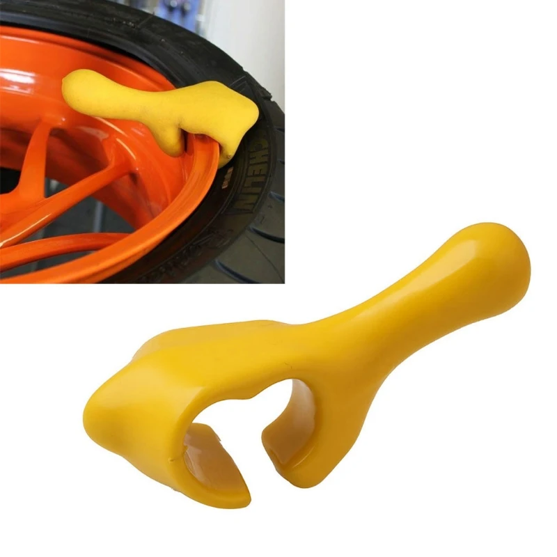 

Держатель для шин с резиновым покрытием желтого цвета