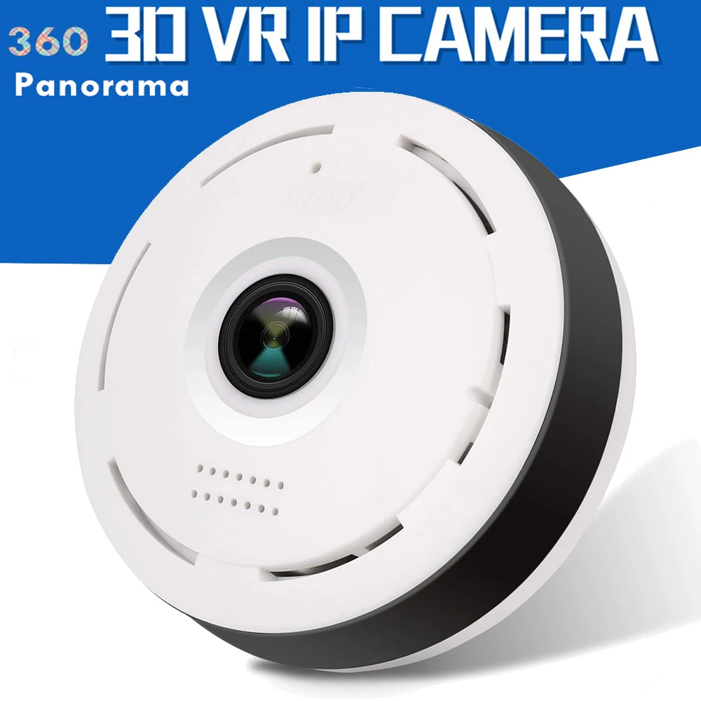 1080P панорамная камера 360 Wifi IP рыбий глаз мини видеонаблюдения беспроводная