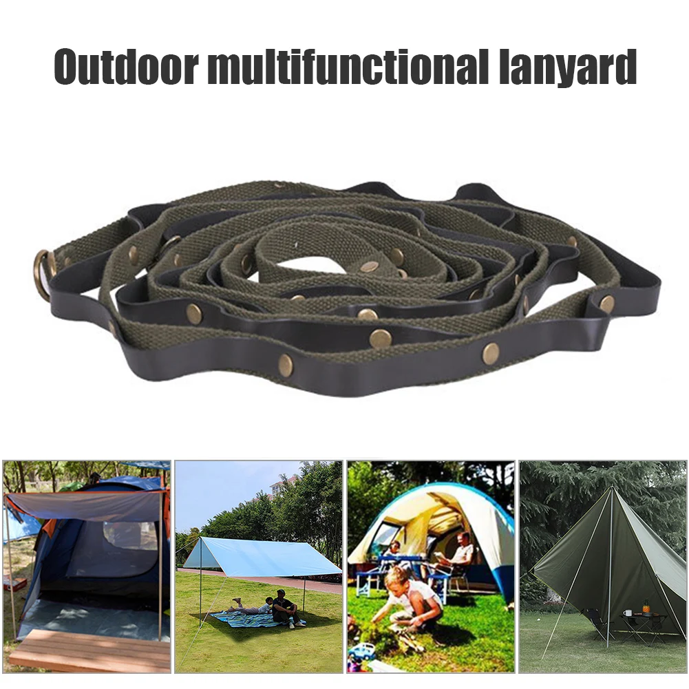 

5m Outdoor Camping Hanging Rope Lanyard Multifunctional Canopy Hanging Storage Rope Clothesline Strap Hanger Picnic Equipment