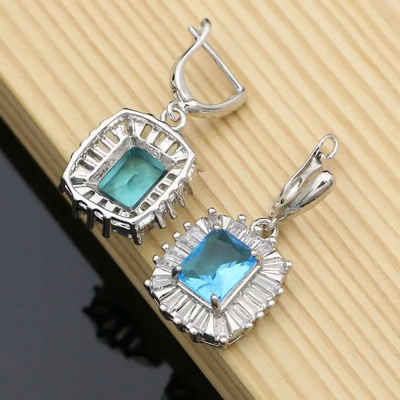 Натуральный кубический циркониевый камень серьги этнические ювелирные изделия