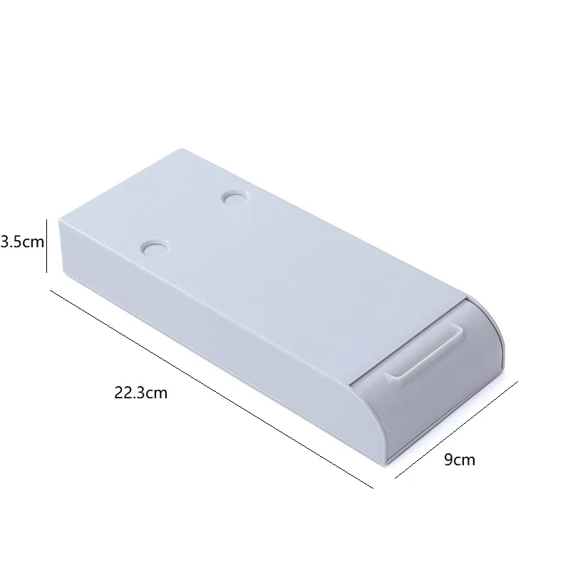 

Plastic Self-Adhesive Hidden Storage Box Under Desk Drawer Organizer Hidden Stationery Pencil Tray Home Makeup Tableware Tool