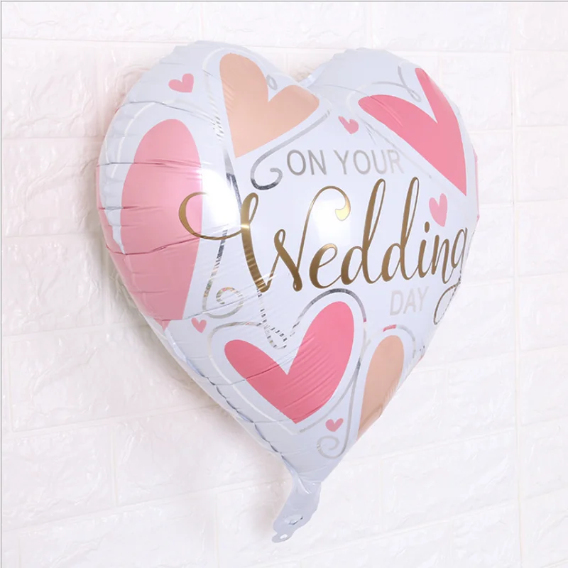 18 дюймовый шар из алюминиевой фольги в форме сердца Love I LOVE YOU|Воздушные шары и