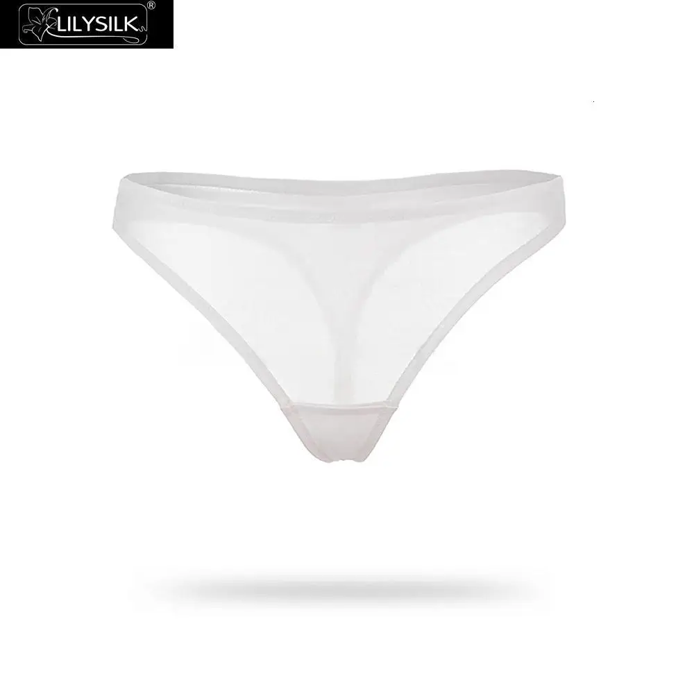 LILYSILK шелковые трусы-бикини сексуальные с кружевом женское нижнее белье трусики женские черные белые