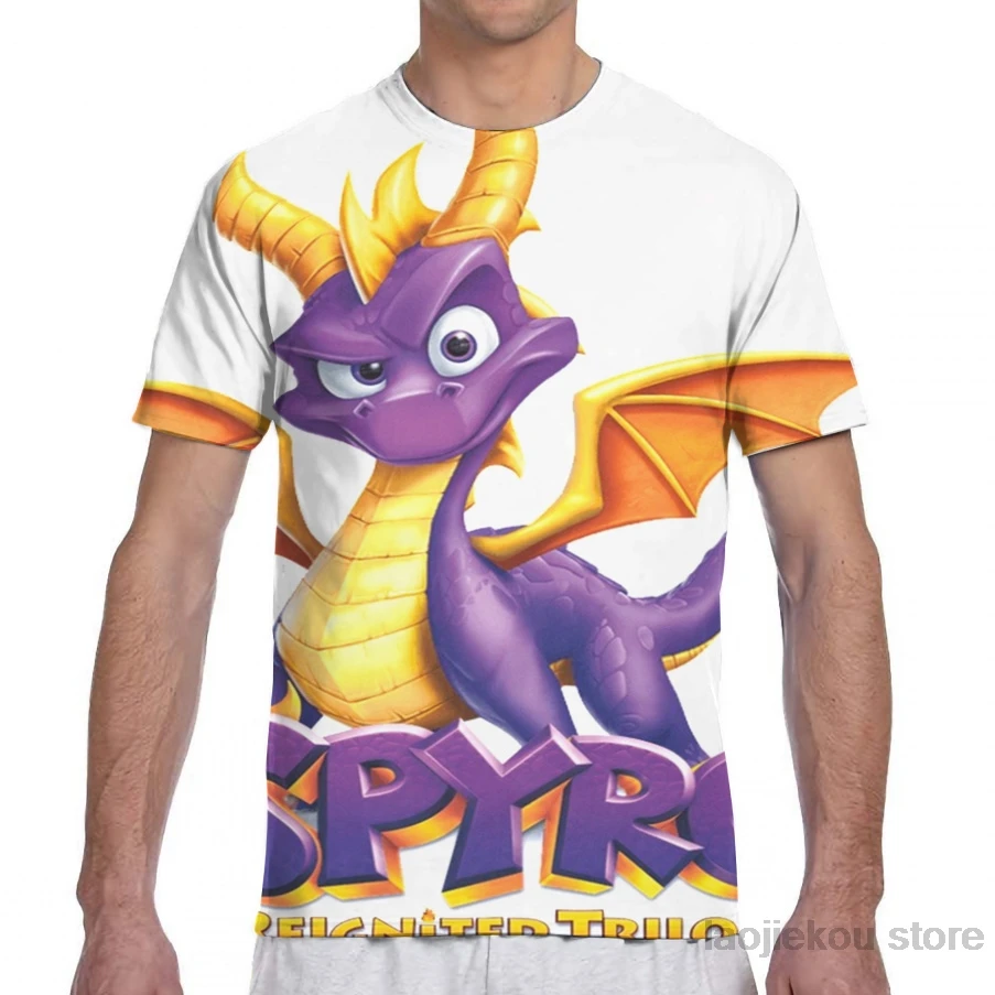 Spyro перевоспламеняющаяся Мужская футболка для женщин с принтом модная девочек