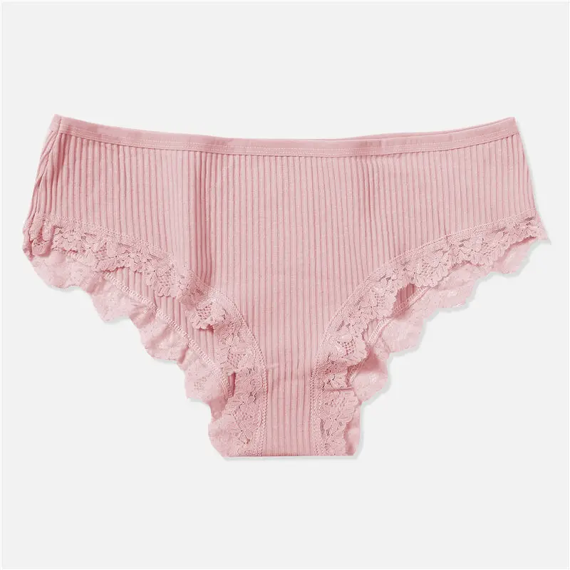 pink Кружевные трусики для женщин,трусы женские, хлопковое нижнее белье, сексуальные трусики для женщин, хлопковые трусы, модные трусики, нижнее белье, трусы для женщин - Цвет: pink