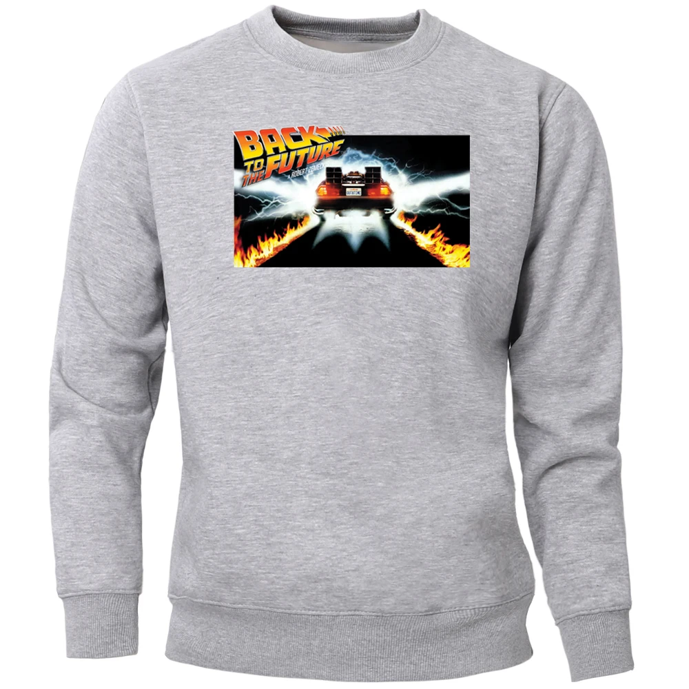 Мужские толстовки с капюшоном Назад в будущее забавная толстовка круглым