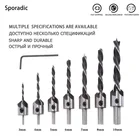 Набор фрез для столярных работ, комплект из 7 насадок 3-10 мм из быстрорежущей стали, для фаски, отверстий, столярных работ