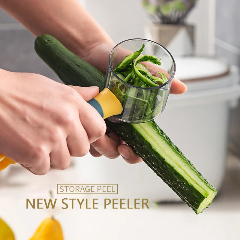 

Storage Peeler Multi-function Storage Type Shaking And Fighting Large Stainless Steel Peeling Knife With Barrel Kitchen Tools