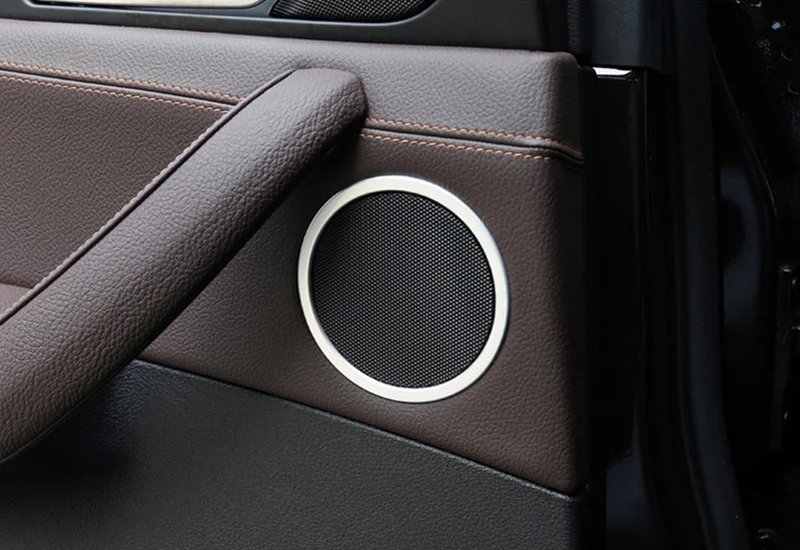 

Chromed ABS Plastic Interior 4PCS Horn LoPcspeaker Decoration Cover Trim For bmw X4 F26 2014 15