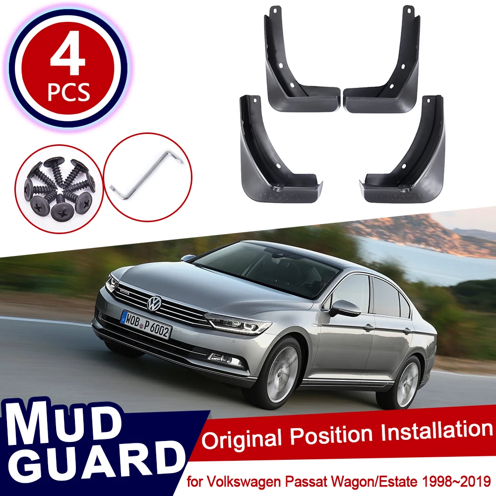 Брызговики для Volkswagen VW Passat B5 B5.5 B6 B7 B8 Wagon Estate 1998 ~ 2019 брызговики автомобиля 2016