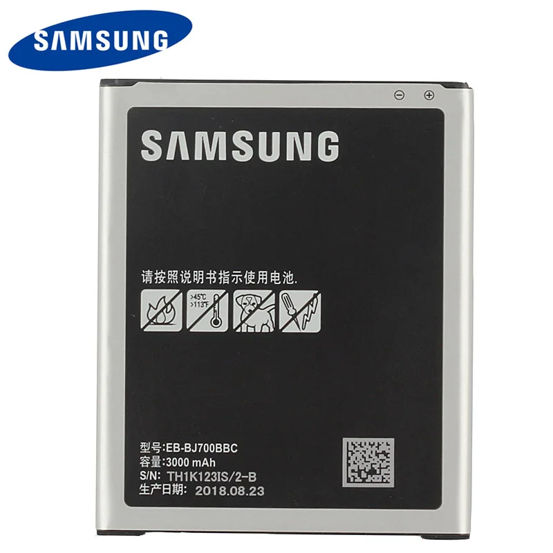 Оригинальный samsung высокое качество EB-BJ700BBC Батарея для GALAXY J7 2015 J7009 SM-J701F SM-J700f SM-J700M