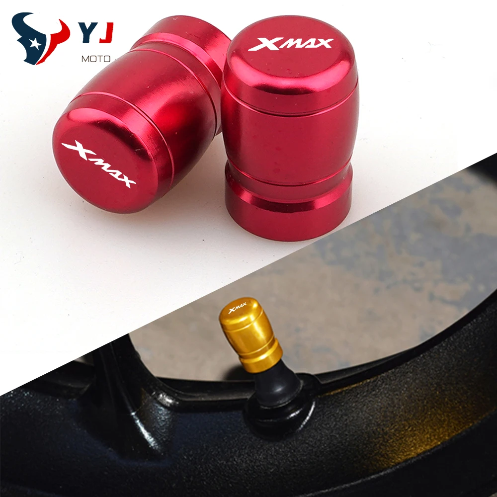 

XMAX Motorcycle CNC Aluminum Accessorie Wheel Tire Valve Stem Caps Covers For Yamaha Xmax X-MAX 125 250 300 400 XMAX300 XMAX400