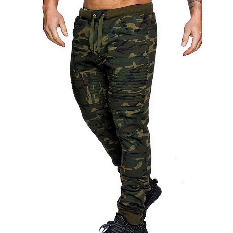 Mens Winter Pants Warm Drawstring Closure Slim Fit Camo Jogger Gym Athletic Sweatpants Casual Camouflage Fitness Trousers men
