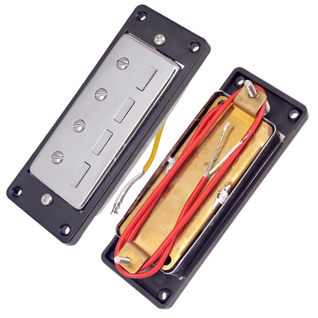 Набор из 2 шт. мини хамбакеров гитарный звукосниматель для 4 Строки Электрические