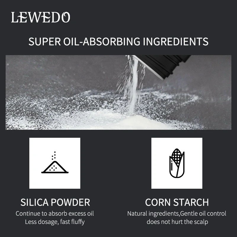 Lewedo Dust It Hair Styling Powder Spray Unisex Oil-Control 8g Hold Nuatural Building & Puffy Mattifying | Красота и здоровье