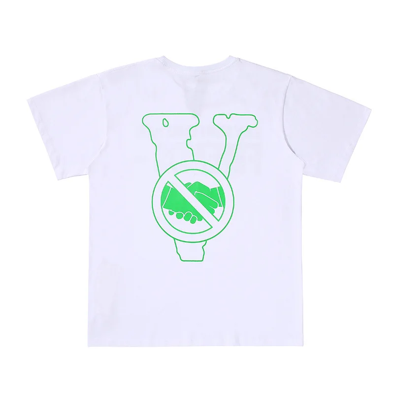 

VLONE men t shirt 100% cotton streetwear Women's T-shirt USA summer Short sleeve brand hip hop tshirt Refuse to compromise