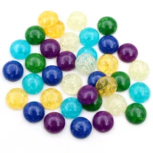 Новая мода 40 шт 12 мм Разноцветные плоские задние Кабошоны Камея