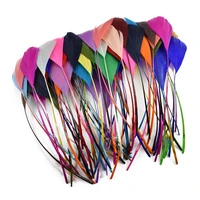 100pcslot colorful goose feather decor artificial decorations black geese feathers party jewelry handicraft accessories plumes
