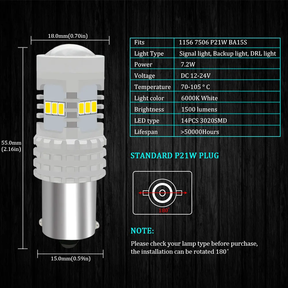 KAMMURI No error 1156 BA15S P21W светодиодный фонарь R5W R10W Автомобильная Лампа сигнала поворота Стоп-сигнал заднего хода DRL светильник Авто Лампа 12 В Белый Янтарный красный