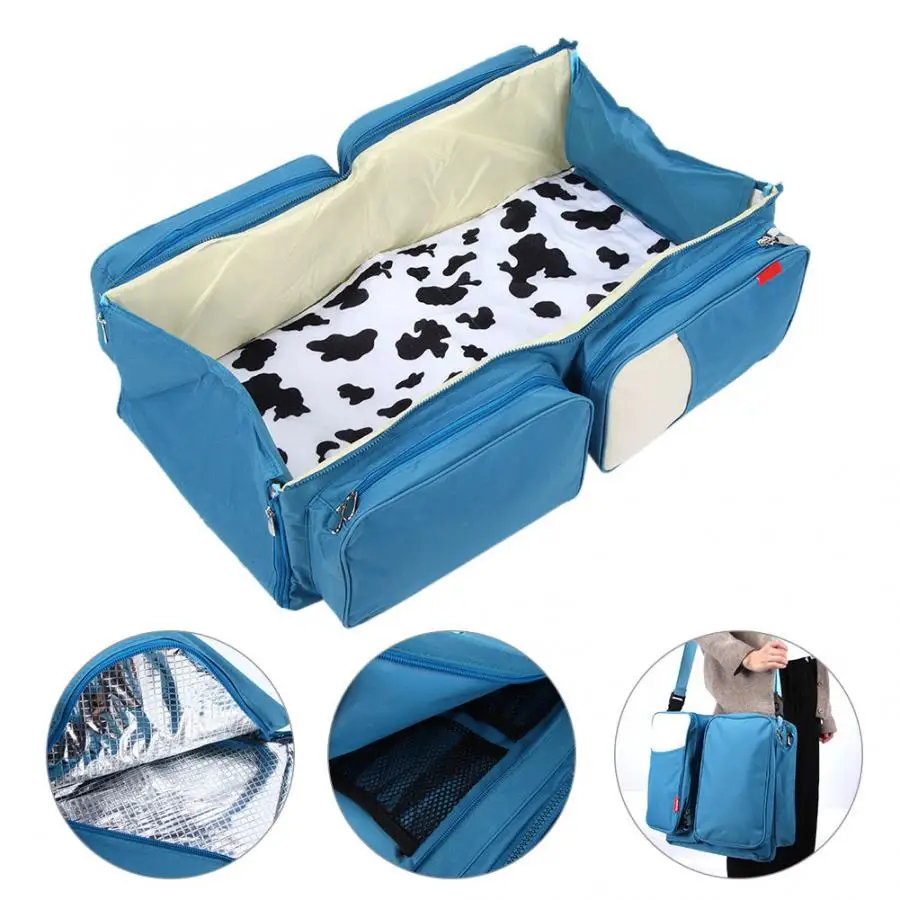 Многофункциональные сумки для детских подгузников 3 в 1 переносная люлька и