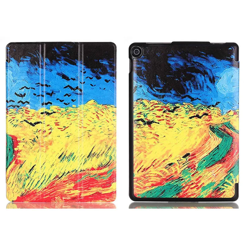 Ультратонкий трехслойный кожаный чехол-подставка с рисунком для ASUS ZenPad 10 Z301, Z301MFL, Z301ML P00L, P028 10," Tablet PC - Цвет: MT