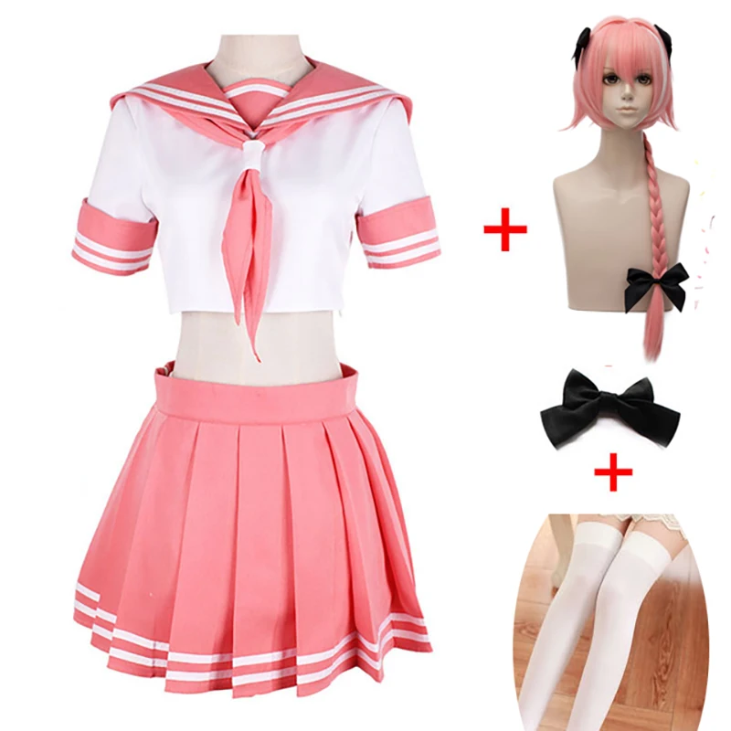 Новинка &quotсудьба&quot Apocrypha рыцарь Astolfo Косплэй JK школьная Униформа костюм моряка