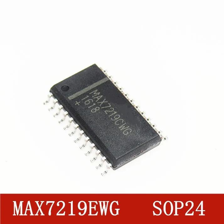 10 шт./лот MAX7219EWG SOP24 MAX7219 MAX7219CWG SOP 7219EWG 24 SMD новая и оригинальная фотография|Запчасти