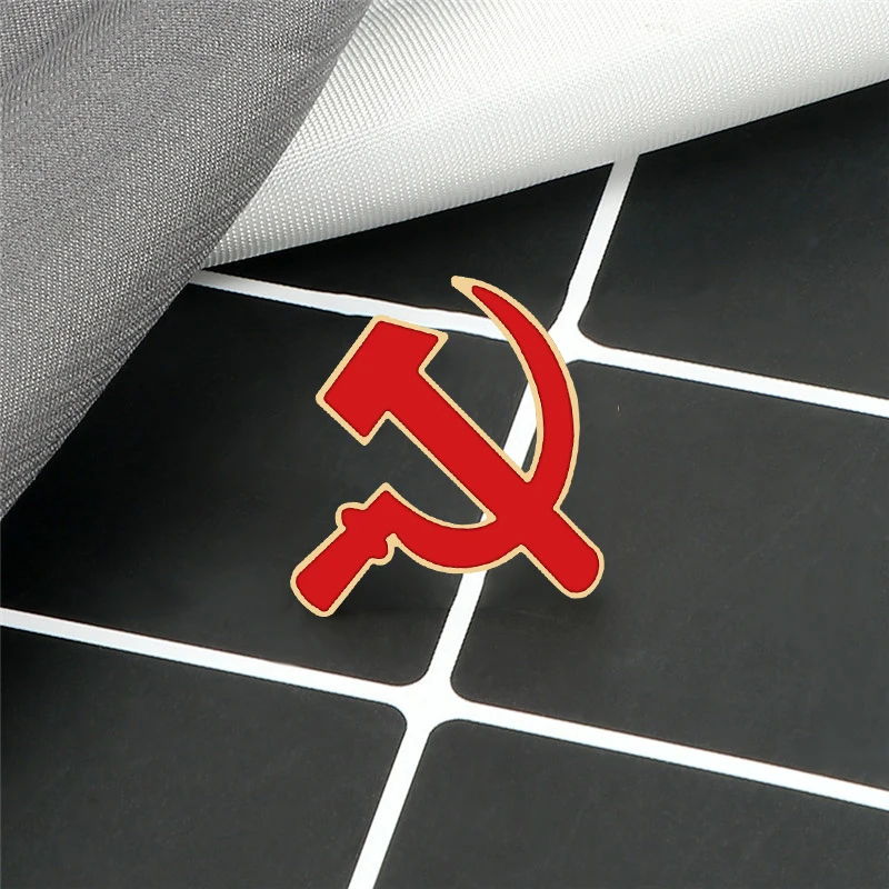 Эмалированные булавки в стиле ретро с изображением серпа и молота советского