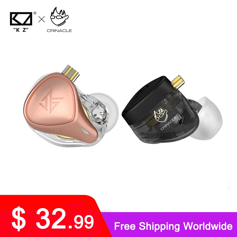 

Внутриканальные наушники KZ x Crinacle CRN(ZEX Pro), гарнитура HIFI, Электростатическая технология Hybird, проводные наушники с шумоподавлением, спортивны...