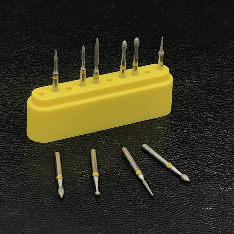 10 шт./компл. стоматологический лабораторный алмаз сверла боры заусенцы рыбий