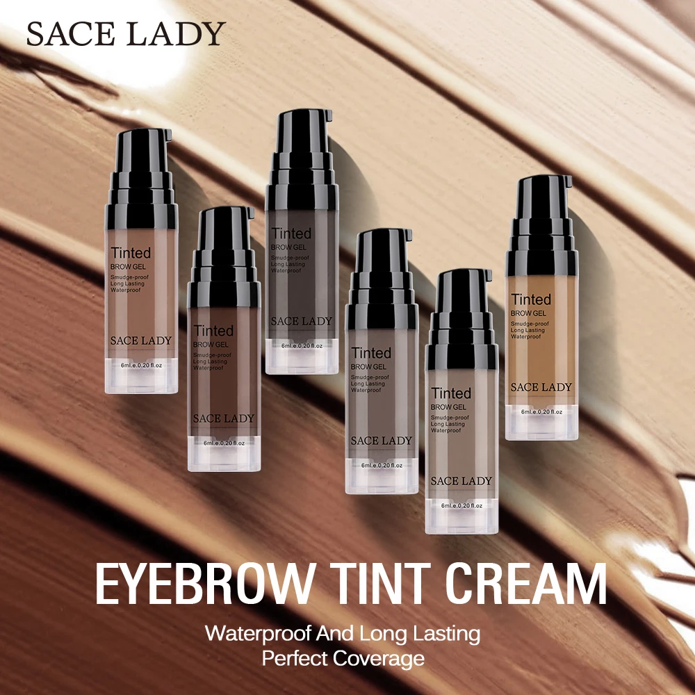 

SACE LADY Waterproof Eyebrow Gel Makeup Eye Brow Wax Lasting 48 Hours Tint Cream Make Up Smooth Paint Pomade Cosmetic Wholesale