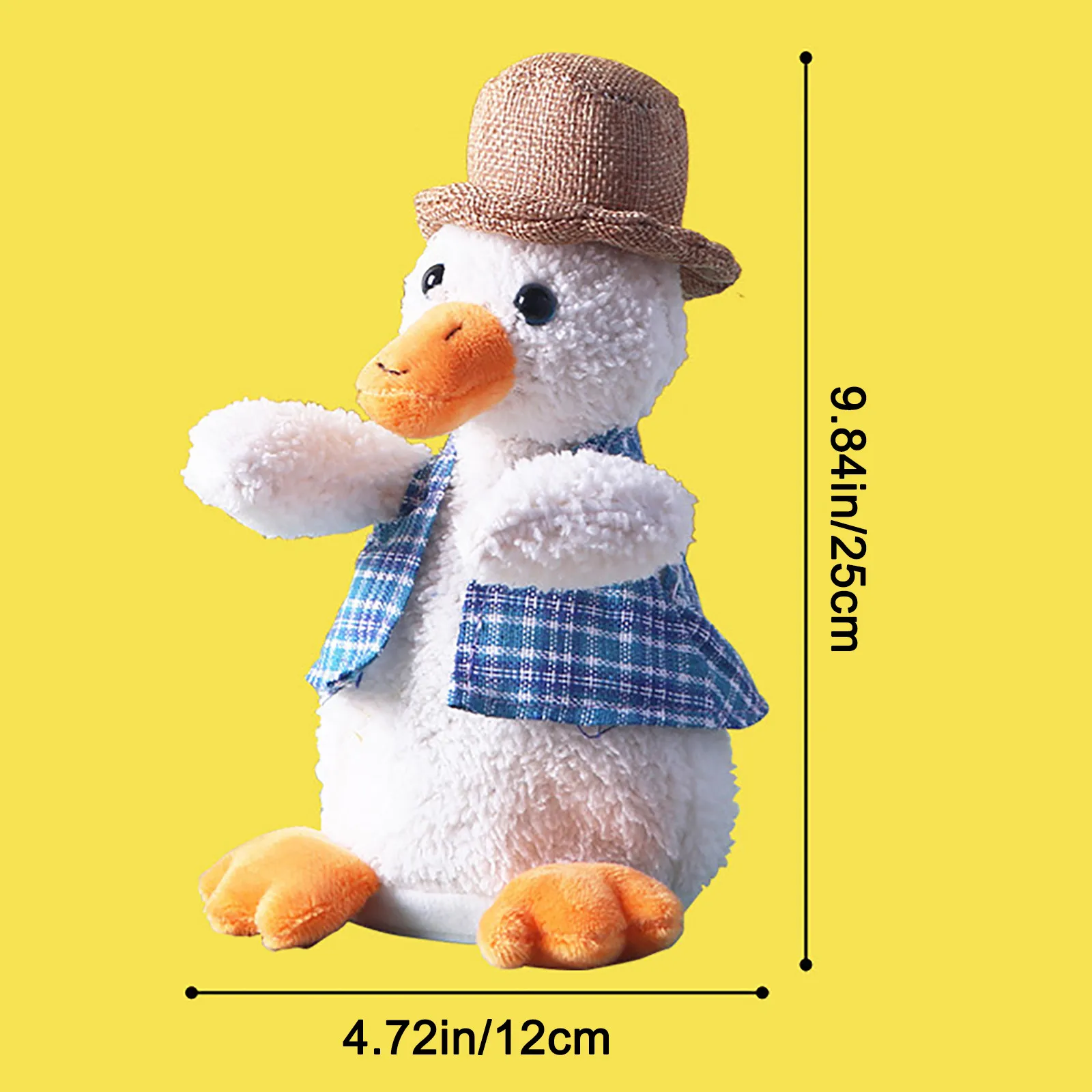 

Hot Selling Repeating Duck Swinging Duck Children's electric Learning To Talk Plush Doll Electronic Pets Birthday Present Jouet
