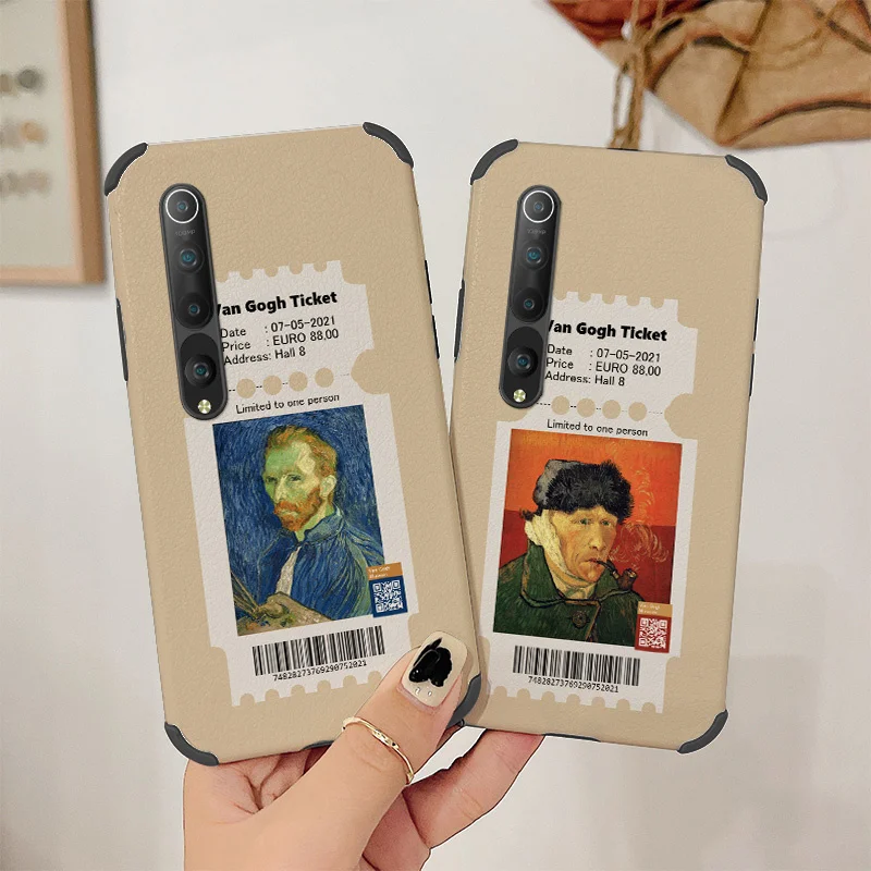 

Celebrities In Oil Painting Phone Case For Xiaomi Mi 10 10lite 10Pro 10S lite Pro Liquid Silicone Cover